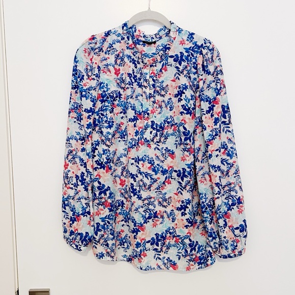 Talbots Ruffle Trim Popover Tunic - Picture 3 of 5